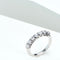 Tiny Row Diamond Ring Women Sterling Plated 7diamonds Number5