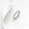 Anillo de Diamantes en Fila Plata de Ley para Mujer