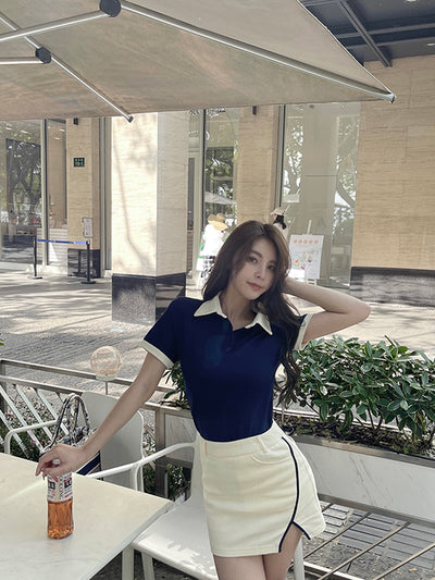Set de Polos Casual con Contraste de Colores - Image 2