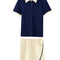 Set de Polos Casual con Contraste de Colores