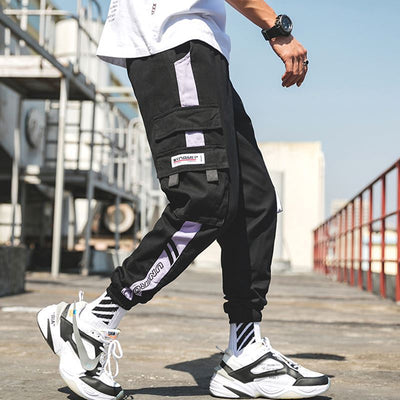Pantalones Deportivos Holgados con Cordón y Múltiples Bolsillos - Image 4