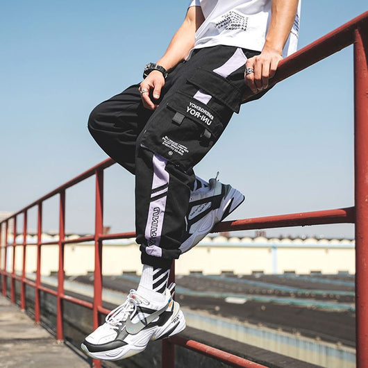 Pantalones Deportivos Holgados con Cordón y Múltiples Bolsillos - Image 3
