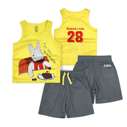 Conjunto Deportivo Niño Dos Piezas - Chaleco y Shorts con Estampado - Image 11