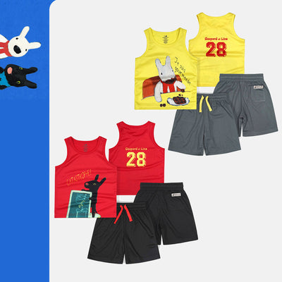 Conjunto Deportivo Niño Dos Piezas - Chaleco y Shorts con Estampado - Image 9