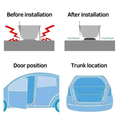 Amortiguador de Impacto para Puertas de Auto - Silenciador de Ruidos Anormales - Image 18