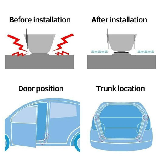 Amortiguador de Impacto para Puertas de Auto - Silenciador de Ruidos Anormales - Image 4