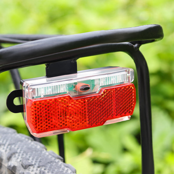 Luz Trasera LED para Bicicleta con Reflector y Batería AAA