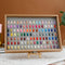 Paleta Organizadora de Esmaltes de Uñas con Diseño en Madera