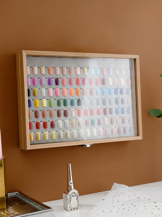 Paleta Organizadora de Esmaltes de Uñas con Diseño en Madera - Image 5