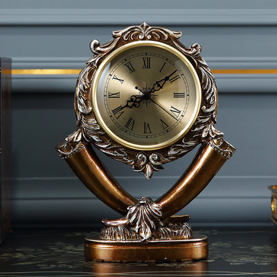 Reloj de Escritorio Elefante con Péndulo Silencioso Estilo Americano - Image 10