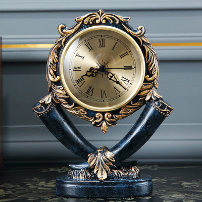 Reloj de Escritorio Elefante con Péndulo Silencioso Estilo Americano - Image 3