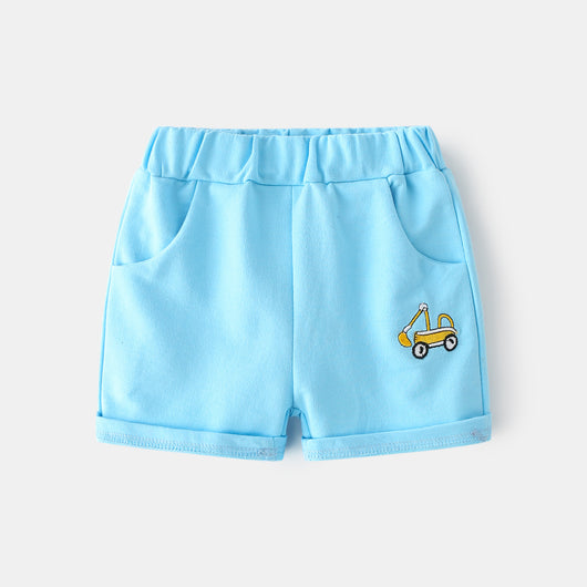 Shorts Cómodos con Patrón Infantil y Cintura Elástica Suave - Image 5