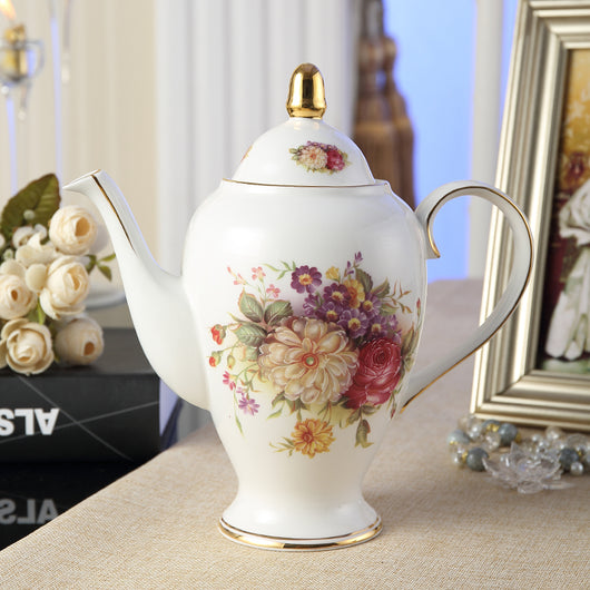 Juego de Taza y Platillo para Té de la Tarde con Diseño Floral Inglés - Image 9