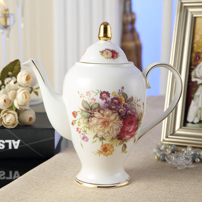 Juego de Taza y Platillo para Té de la Tarde con Diseño Floral Inglés - Image 3