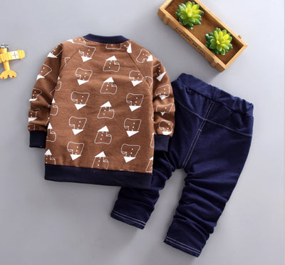 Conjunto Infantil de 3 Piezas: Chaqueta y Pantalón Largo con Estampado de Casa - Image 5