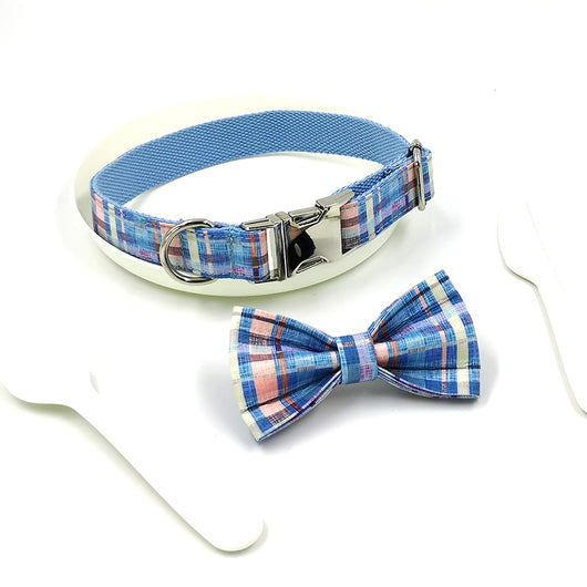 Collar a Cuadros para Perro con Moño — Duradero y Ajustable - Image 9