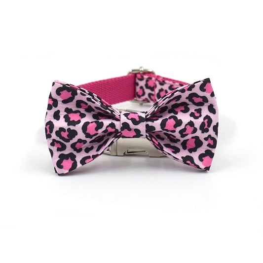 Collar para Perro con Moño Doble Capa Caballero Grabado Personalizado