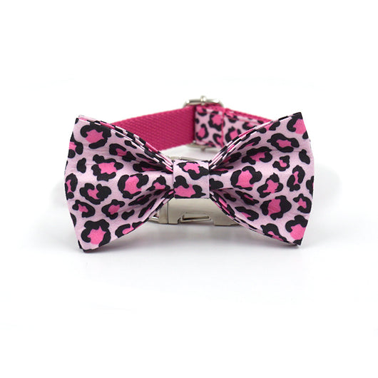 Collar para Perro con Moño Doble Capa Caballero Grabado Personalizado