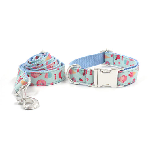 Conjunto de Collar y Correa para Perros Grandes con Letras Personalizables