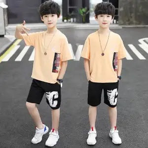 Conjunto de Camisetas de Algodón para Niños