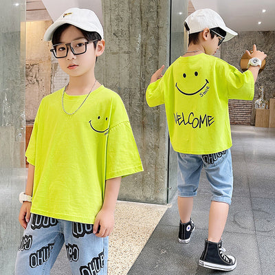 Camisetas Infantiles Estilo Occidental - Ropa Ligera para Verano - Image 44