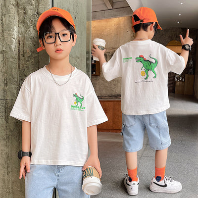 Camisetas Infantiles Estilo Occidental - Ropa Ligera para Verano - Image 3