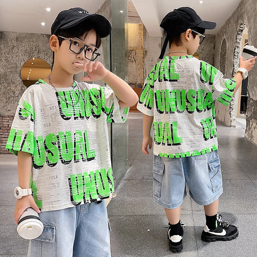 Camisetas Infantiles Estilo Occidental - Ropa Ligera para Verano - Image 4
