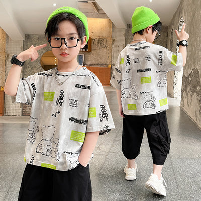 Camisetas Infantiles Estilo Occidental - Ropa Ligera para Verano - Image 24
