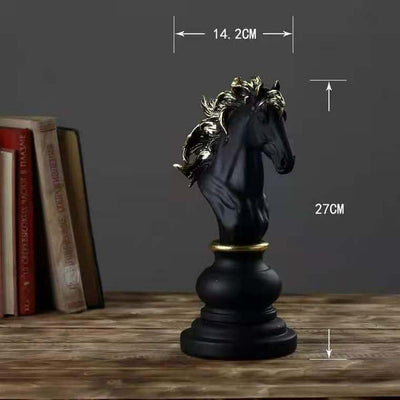 Estatua Decorativa de Rey y Reina de Ajedrez - Figura Coleccionable Artesanal - Image 5