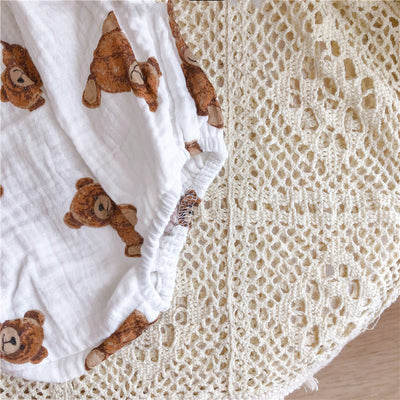 Conjunto de Verano para Bebé - Pijama de Algodón Suave con Osito Cartoon sin Mangas - Image 10