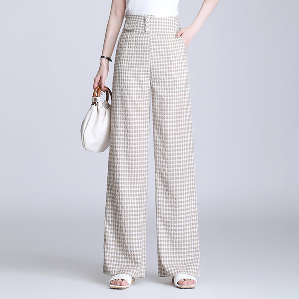 Pantalones Anchos de Cintura Alta