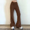Pantalones Acampanados de Pana Casual