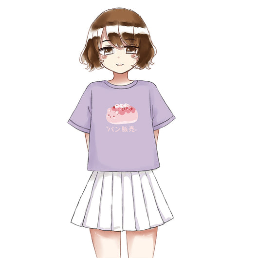 Playera Estampada Kawaii Estilo Japonés para Mujer - Diseño Bread Cute Oversize - Image 3