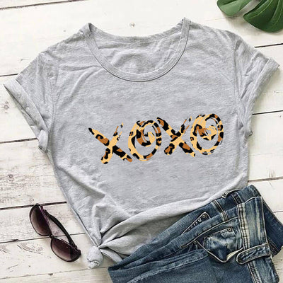Playera Estampado Leopardo para Mujer - Cuello Redondo Manga Corta - Image 16