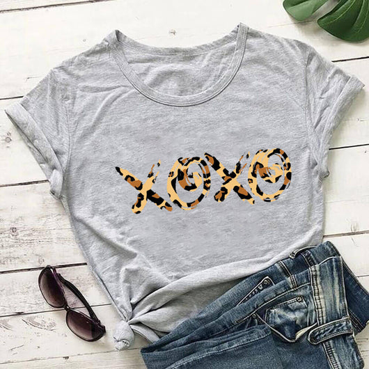 Playera Estampado Leopardo para Mujer - Cuello Redondo Manga Corta - Image 16