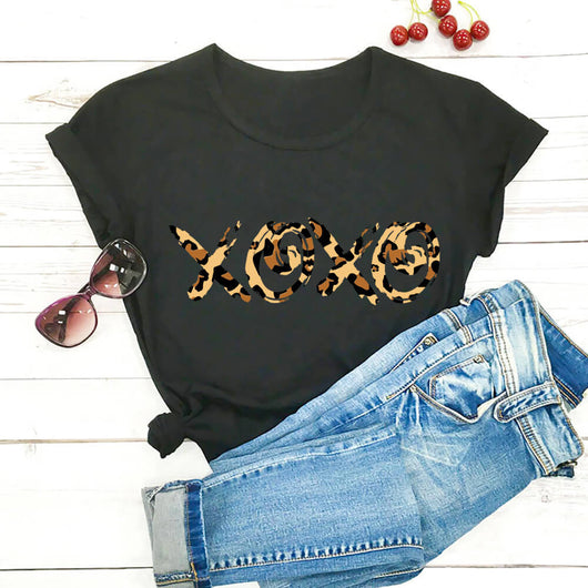 Playera Estampado Leopardo para Mujer - Cuello Redondo Manga Corta - Image 10