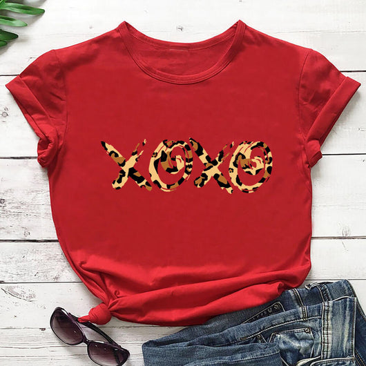 Playera Estampado Leopardo para Mujer - Cuello Redondo Manga Corta - Image 11