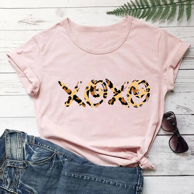 Playera Estampado Leopardo para Mujer - Cuello Redondo Manga Corta - Image 5