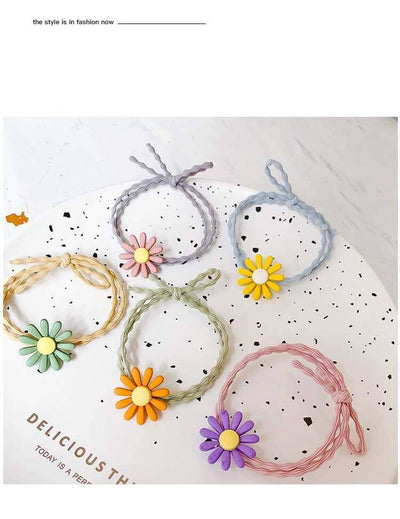 Elástico Floral para Cabello - Aro de Cabello Margarita Elegante Estilo Literatura y Arte - Image 7