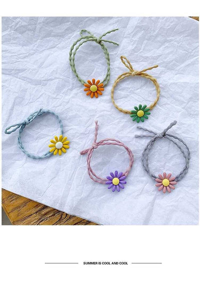 Elástico Floral para Cabello - Aro de Cabello Margarita Elegante Estilo Literatura y Arte - Image 8