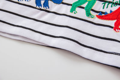 Playera de Dinosaurio a Rayas para Niño - Image 3