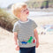 Playera de Dinosaurio a Rayas para Niño