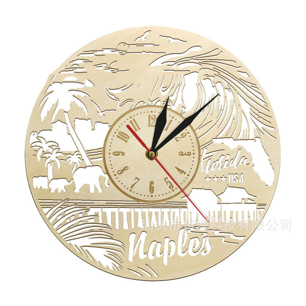 Reloj de Pared Moderno en Madera