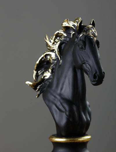 Estatua Decorativa de Rey y Reina de Ajedrez - Figura Coleccionable Artesanal - Image 7