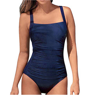 Traje de Baño Enterizo de Color Sólido para Mujer - Image 14