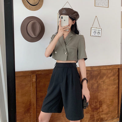 Conjunto Elegante de Blazer y Pantalón para Mujer - Corte Holgado y Moderno - Image 10