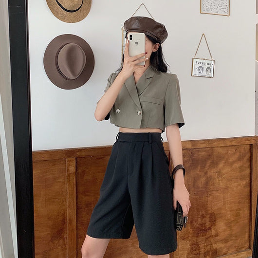 Conjunto Elegante de Blazer y Pantalón para Mujer - Corte Holgado y Moderno - Image 10