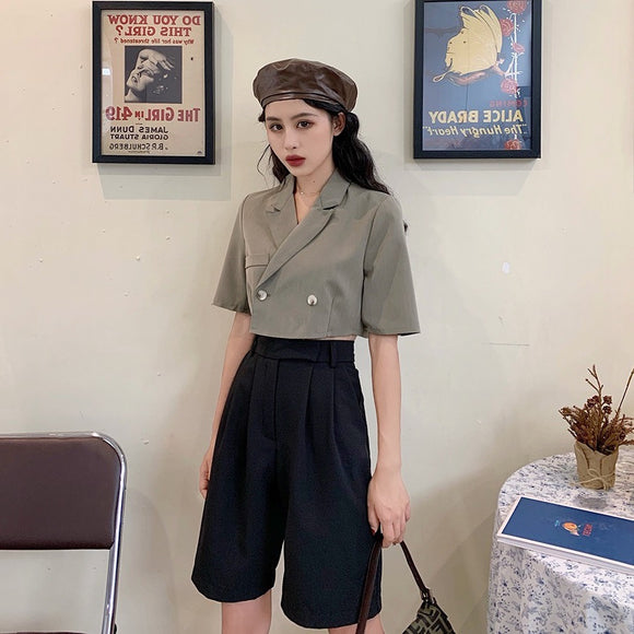 Conjunto Elegante de Blazer y Pantalón para Mujer - Corte Holgado y Moderno