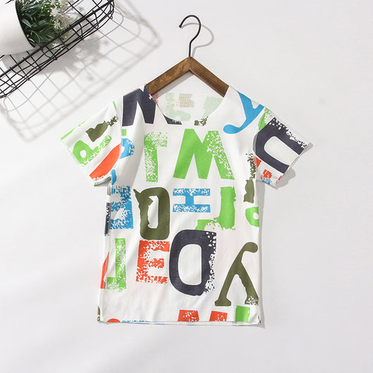 Playera Infantil Modal Estampada de Manga Corta - Image 15