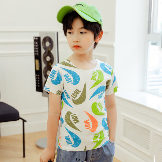 Playera Infantil Modal Estampada de Manga Corta - Image 13